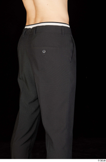 Jamie black trousers dressed thigh uniform waiter uniform 0006.jpg